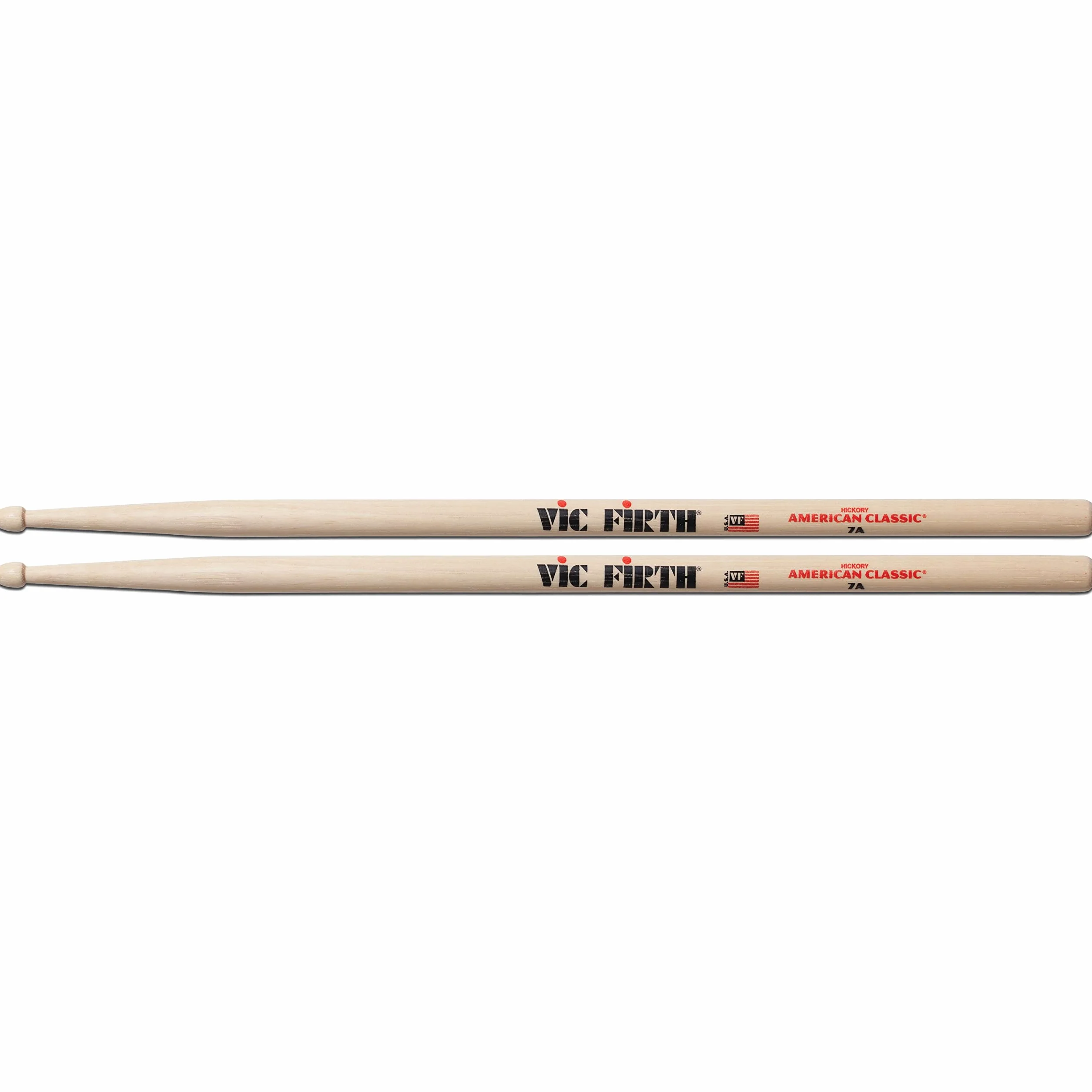 Vic FIrth - American Classic® pałeczki perkusyjne 7A - American Hickory - końcówka drewniana