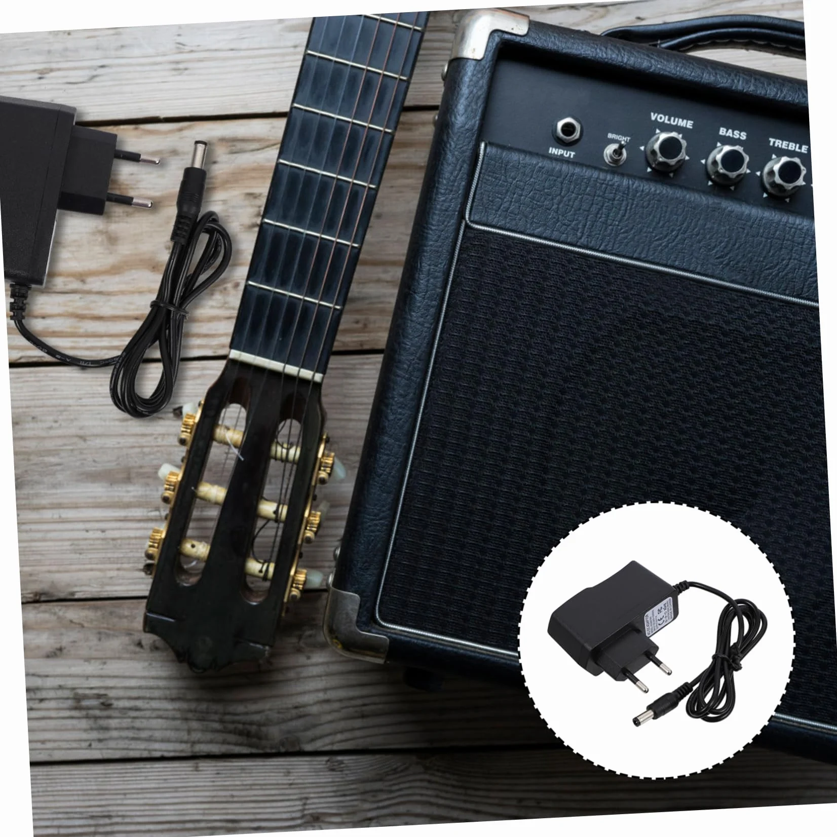 ibasenice 1kawałek Zasilacz Do Efektów Gitarowych Kompaktowy Zasilacz Do Efektów Oszczędzający Baterie Kompatybilny z Większością Gitarowych Idealny Użycia i Scenie