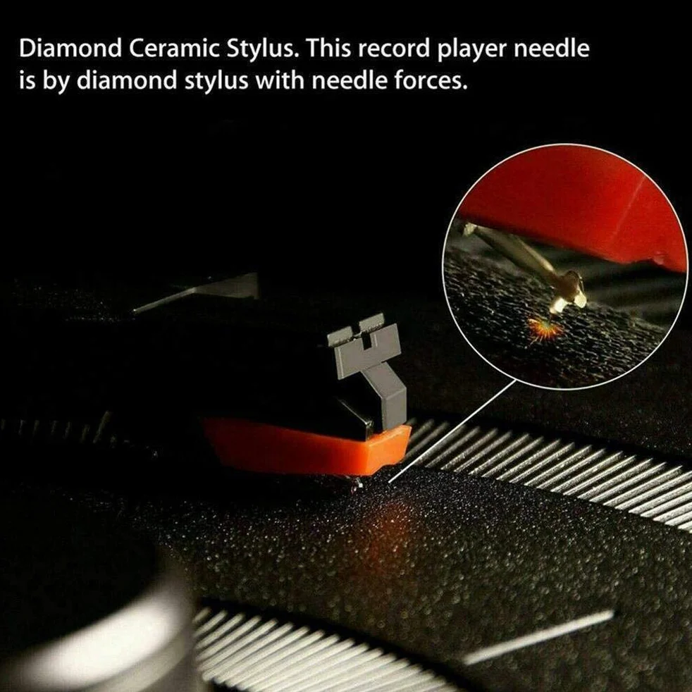 Igła do gramofonu, igły do gramofonu, zamiennik rysika do Crosley, Victrola, Jenson, ION, gramofon igłowy, zamiennik rysika do gramofonu, 3 szt