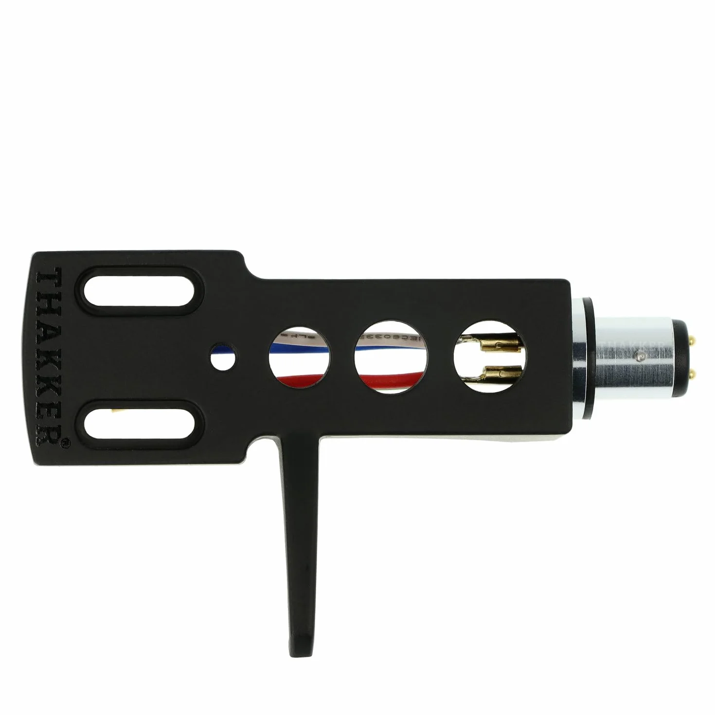 THAKKER HS-10 - Headshell z lekkiego aluminium - czarny | złącze SME | w zestawie kabel Headshell
