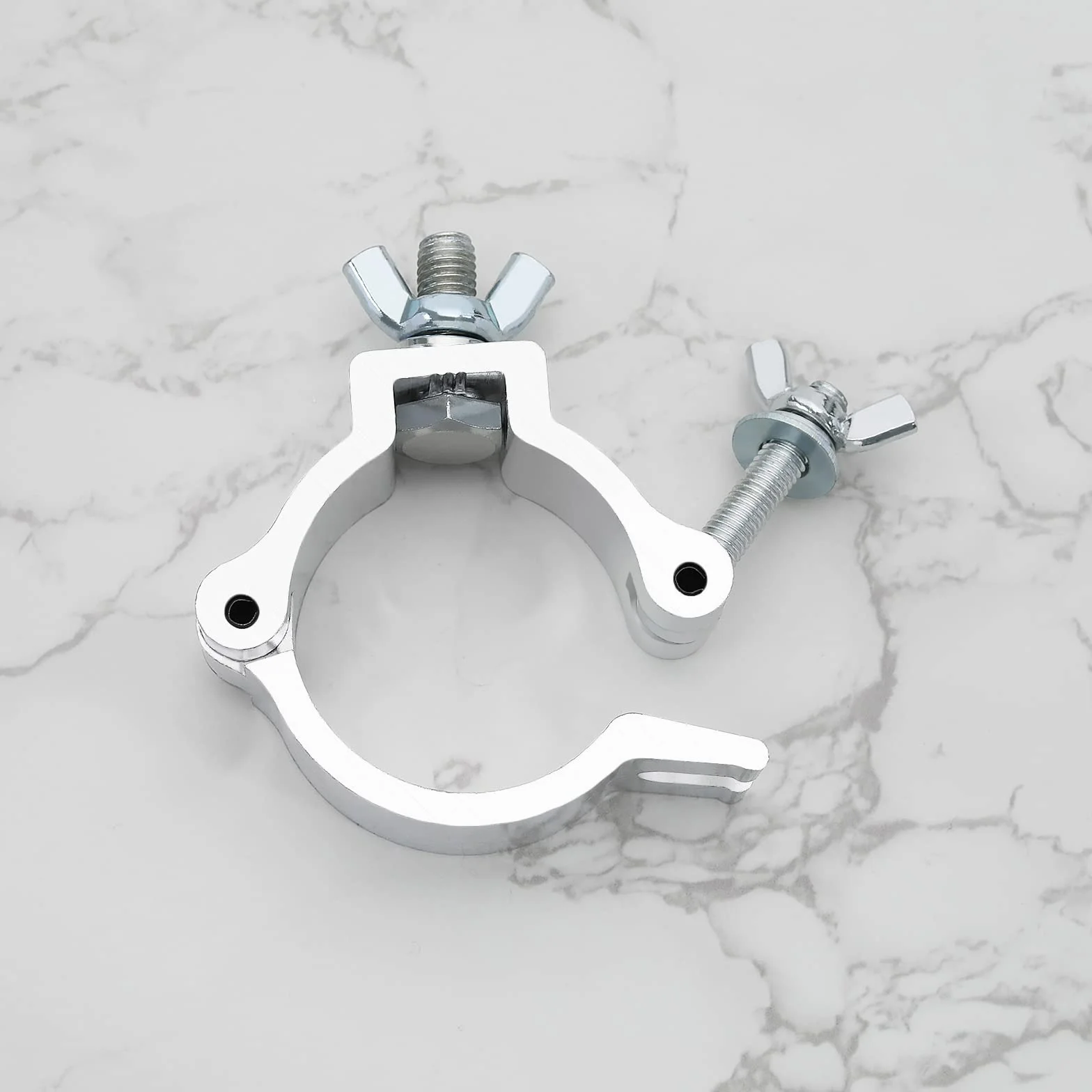 4 szt. haki zaciskowe do świateł scenicznych, wymienne haki zaciskowe ze stopu aluminium, 48-51 mm, akcesoria zaciskowe do oświetlenia scenicznego, DJ-a, świateł parowych, reflektorów, 4 szt