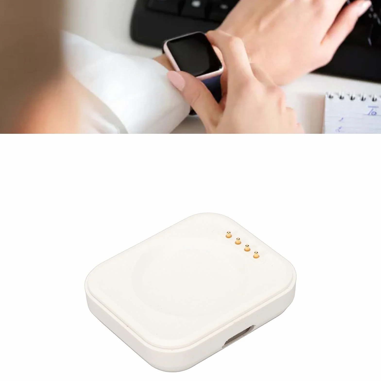 Bezprzewodowa ładowarka do Zegarka 2 42mm 2 46mm 3 3pro, Magnetyczna Stacja ładująca USB z Kablem 3,3 Stopy, Wymienny Kabel ładowarki USB Przewód Dokujący, Bezpieczne i