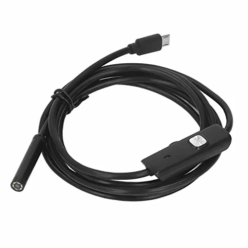 Kamera Inspekcyjna, Endoskop Przemysłowy USB, Kąt Widzenia 70° z 6 Diodami LED, Kamera Inspekcyjna do Rur z sondą 7 Mm, Piksel 0.3 MP, IP67, Boroskopy (1M)