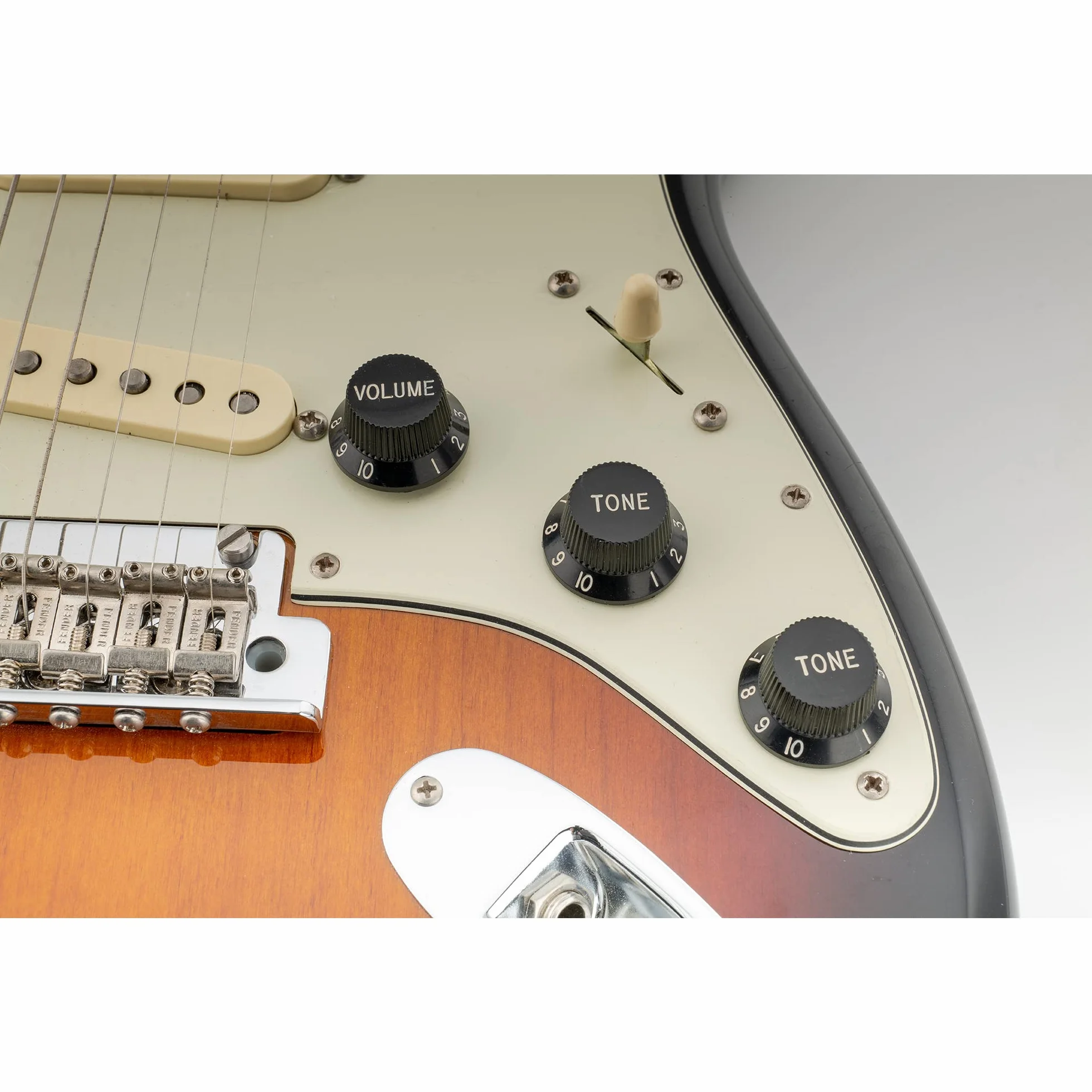 Musiclily Pro Calowa Gałka Potencjometru Strat Knobs 1 Volume 2 Tone do Gitary Elektryczny Typu Stratocaster, Czarny(3 szt.)