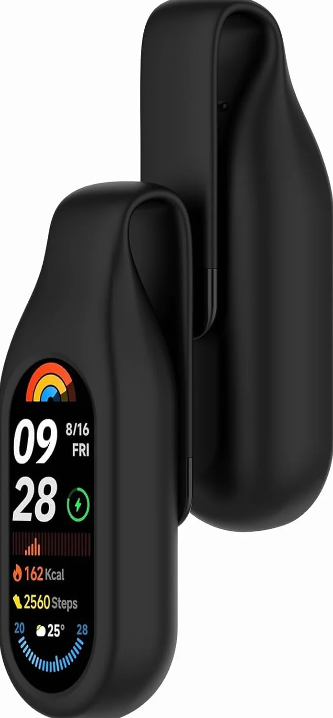 NEO+ nowy zapasowy uchwyt na klips kompatybilny z MI Xiaomi 10/9/8/bez trackera (CZARNY)