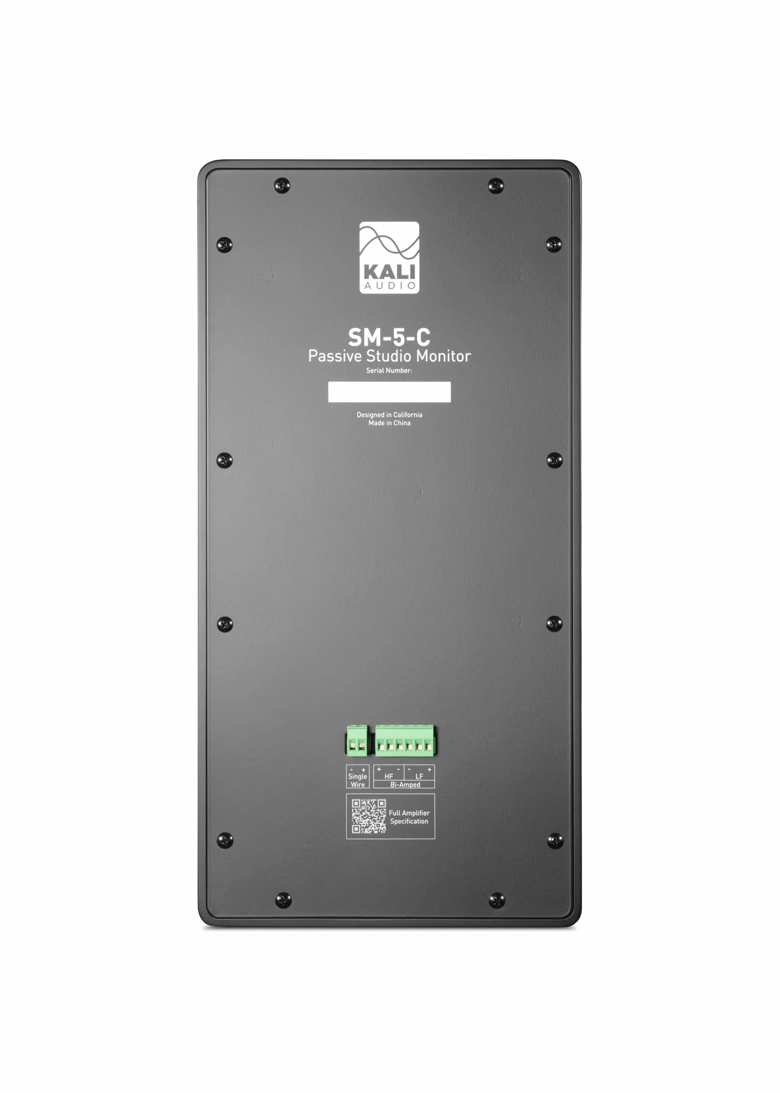 Kali Audio SM-5-C, pasywny 3-drożny monitor studyjny (wysokowydajne pudełko, 5-calowy głośnik niskotonowy, 4-calowy głośnik średniotonowy, 1-calowy metalowy głośnik wysokotonowy, profesjonalna