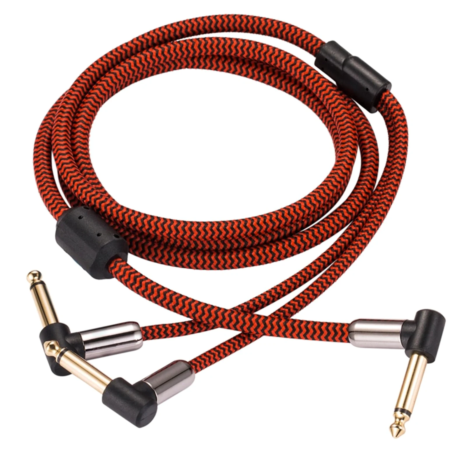 akcesoria do gitary Kąt 1/4 "do Podwójnego 1/4" Mono Jack 6.35mm Kabel Splittera Do Wzmacniacza Miksera Dźwięku Kabel Gitarowy Hifi Ekranowany (Color : 12meter)