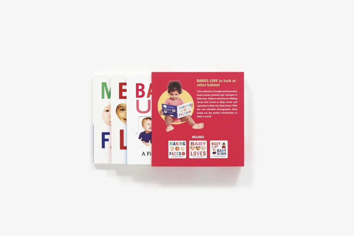 Baby Loves Books Box Set: Making Faces, Baby Loves, and Baby Up, Baby Down