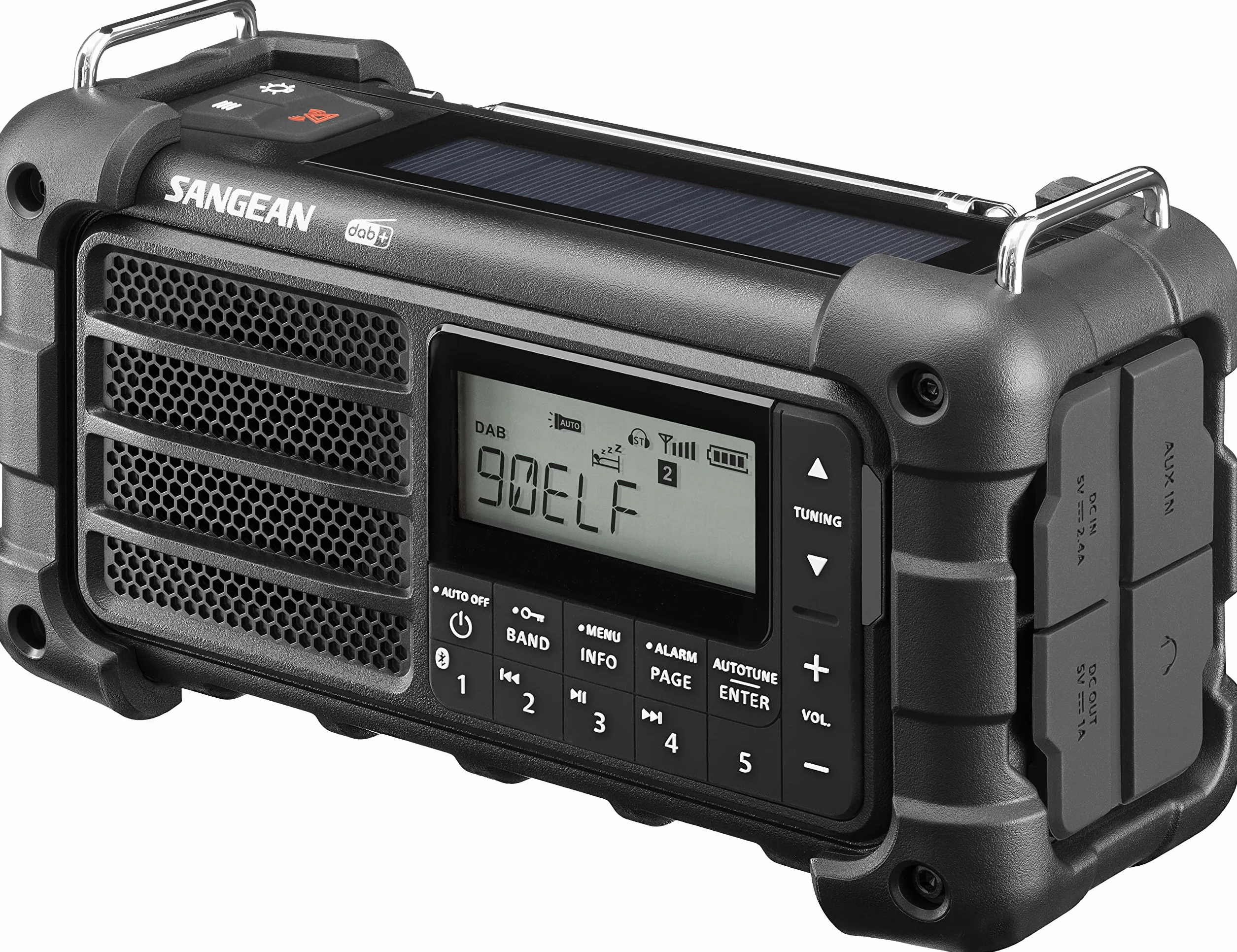 Sangean MMR-99 Radio awaryjne, korba, Solar Czarny z Dab+Med Dab+