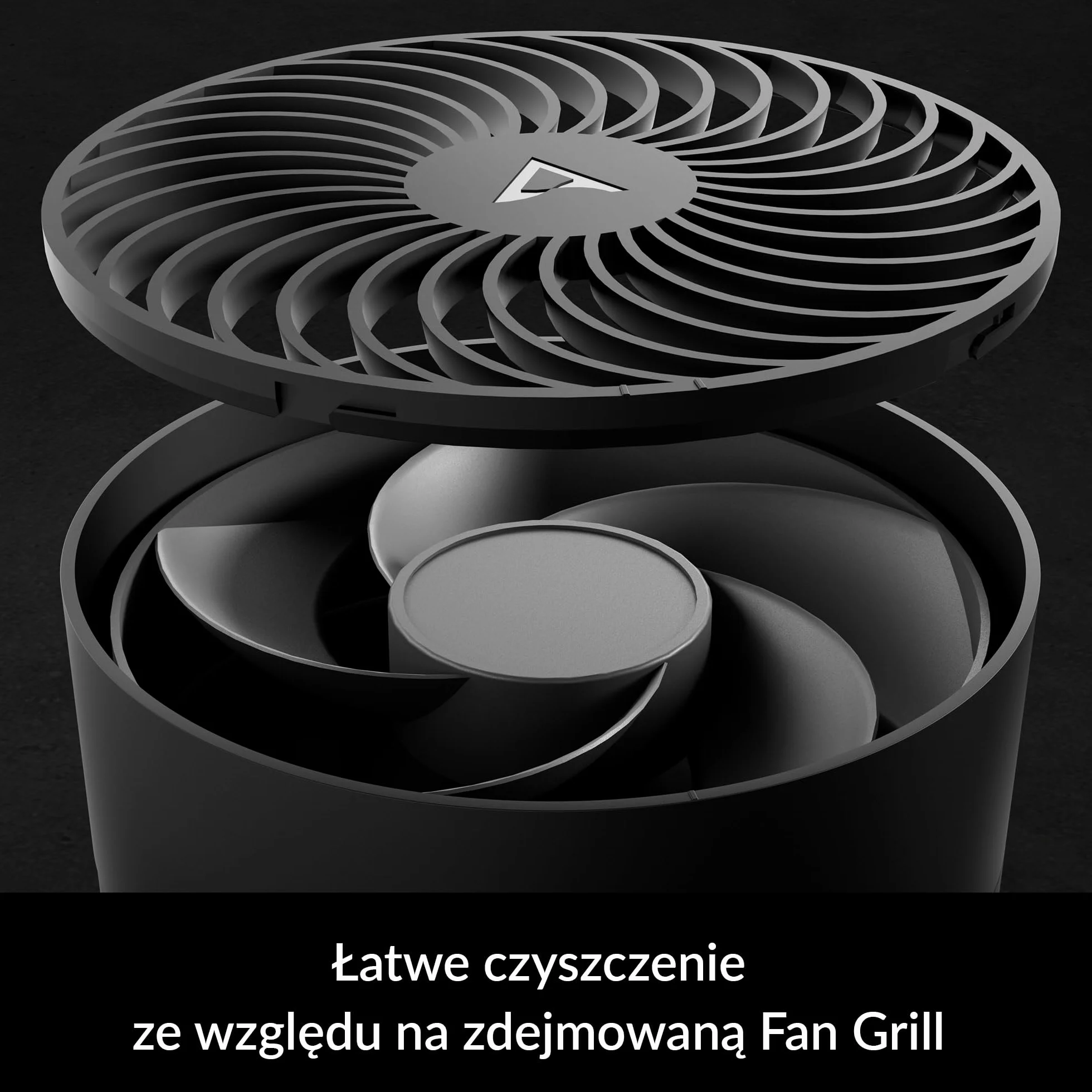 ARCTIC Summair - Składany wentylator biurkowy USB, złącze USB-A, kabel połączeniowy 120 mm, płynna regulacja 600-2800 RPM - Czarny