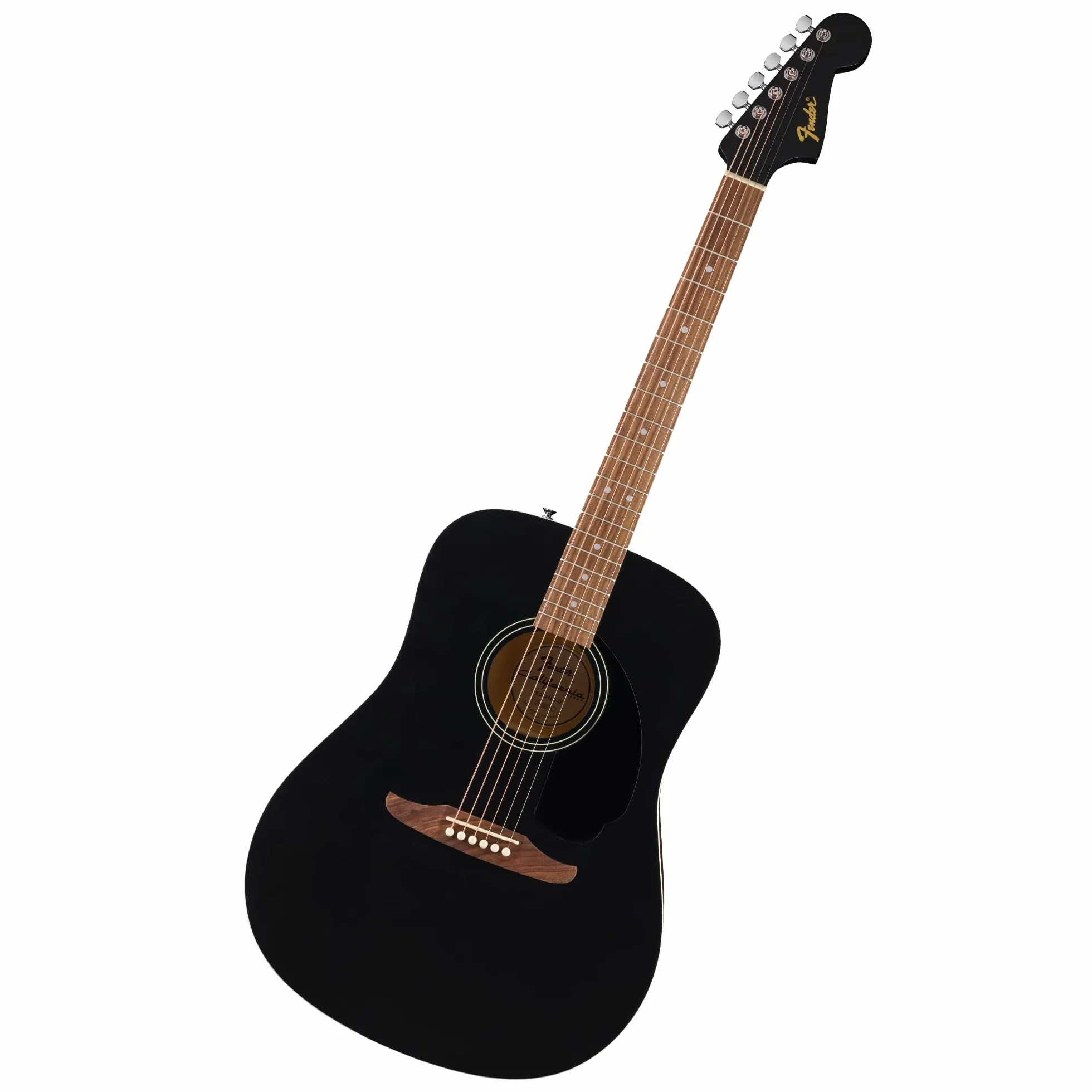Fender California Debut Redondo Dreadnought gitara akustyczna, świerkowa góra, czarna maskownica, czarna