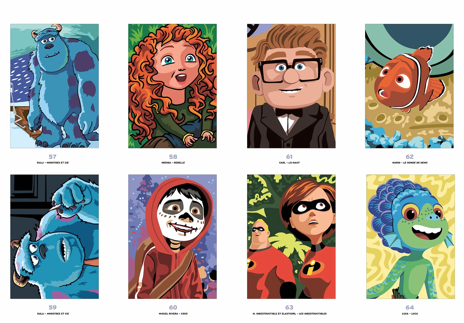 Coloriages mystères Disney - Best of Pixar