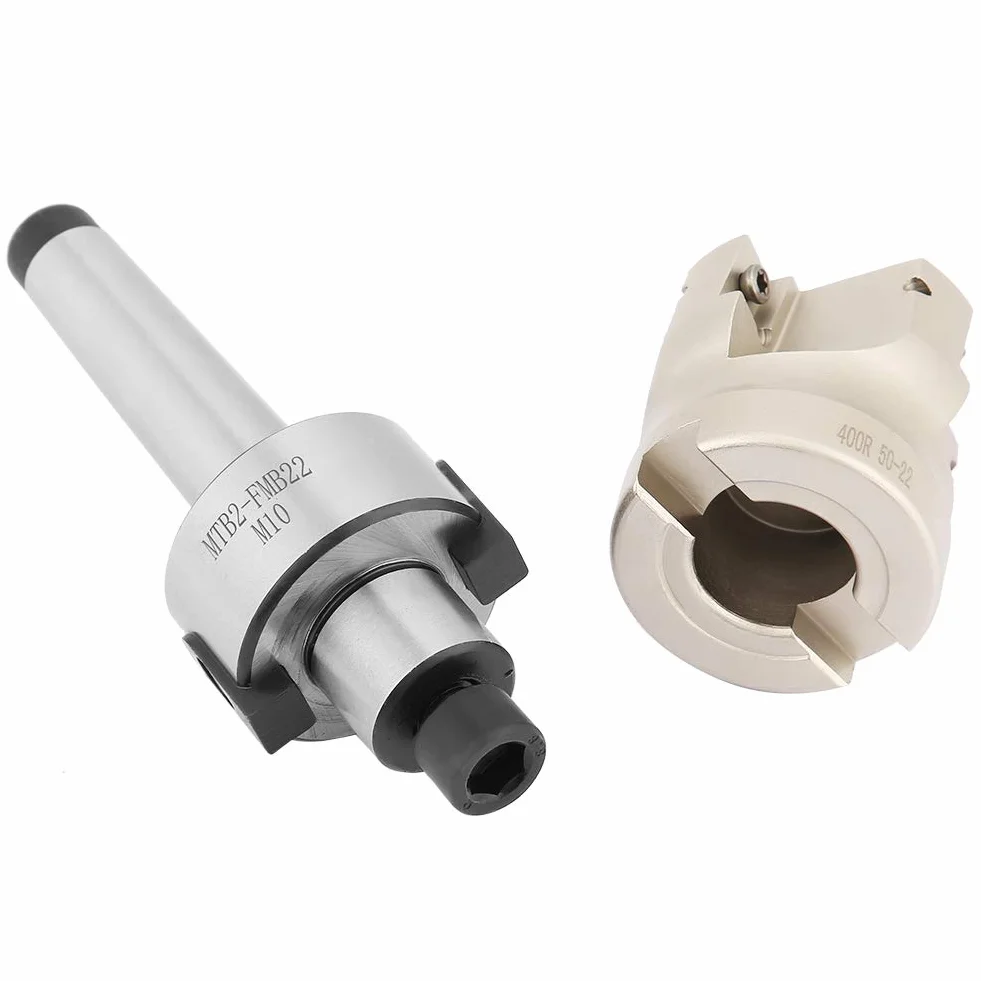 Frez Czołowy, Przedłużenie z Chwytem Prostym MT2-FMB22 +400R -50-22 Głowica Frezarska z 10 Ostrzami CNC Apmt1604, Narzędzia Tokarskie