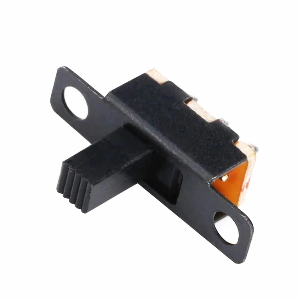 100 szt. 3-pinowy 2-pozycyjny przełącznik suwakowy mini panel przełączników ON/OFF mikroprzełącznik do urządzeń elektronicznych DIY panel przełączników