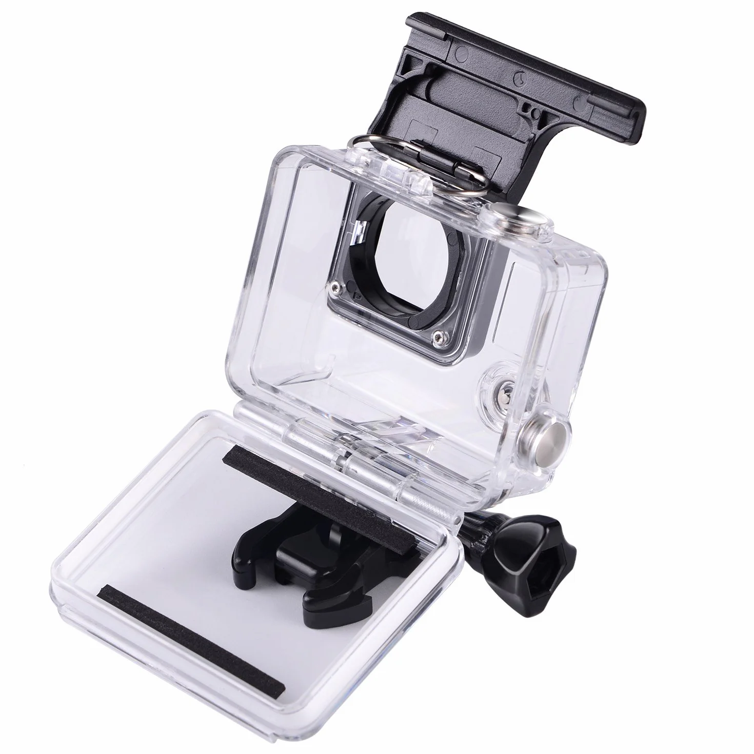 Suptig Zapasowa wodoodporna obudowa ochronna do kamery kompatybilna For GoPro Hero 4 Hero 3+ Hero 3 do użytku pod wodą wodoodporna do 45 m