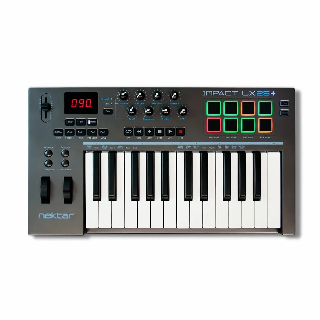 Nektar Impact LX25 Plus 25-klawiszowy kontroler klawiatury MIDI USB