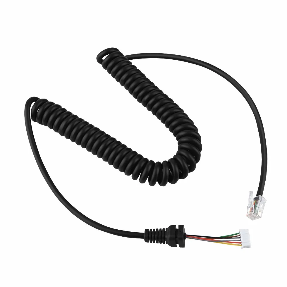 Vbestlife Kabel mikrofonowy do radia samochodowego Linia zamienna do mikrofonu ręcznego do MH-48A6J, FT-7800, FT-8800, FT-8900, FT-7100M, FT-2800M, FT-8900R