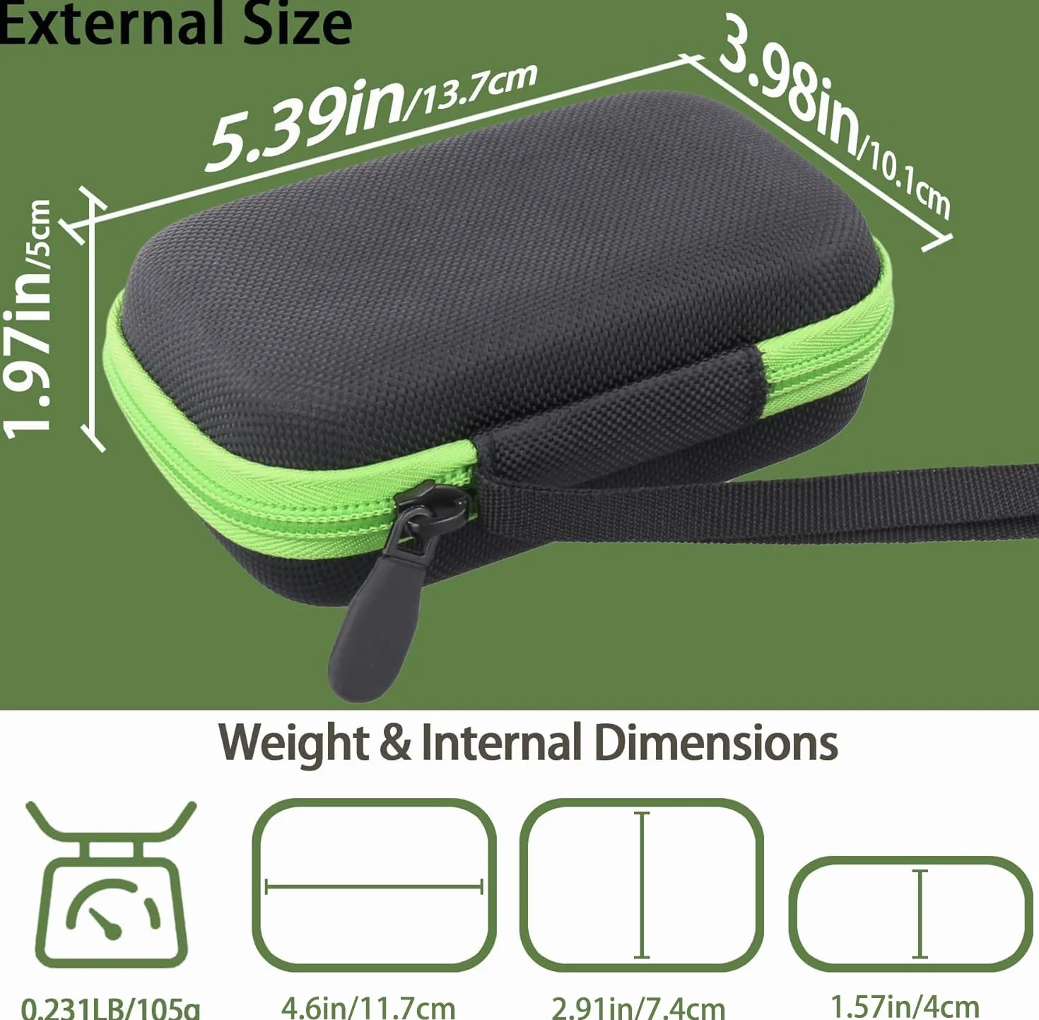 Aenllosi do Giiker Super Decoder Hard Travel Protective Storage Case, czarny (tylko etui)