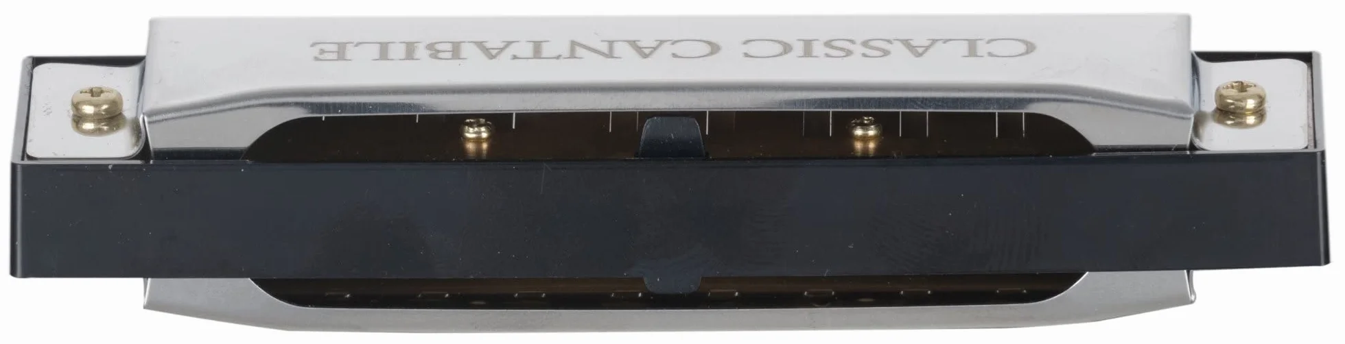 Classic Cantabile AHB-150 ECO Alabama Blues Harmonica C-Dur - harmonijka diatoniczna z 10 mosiężnymi strojami - idealna dla początkujących - chromowana obudowa ze stali nierdzewnej - w zestawie etui i