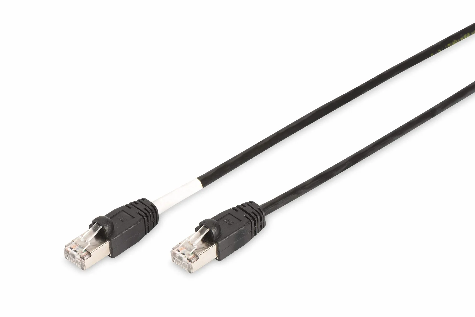 DIGITUS LAN Kabel Cat 6-2m - Zewnętrzny kabel sieciowy - Ekranowany S/FTP - PoE+ & RJ45 - Kompatybilny z Cat 6A - Szary