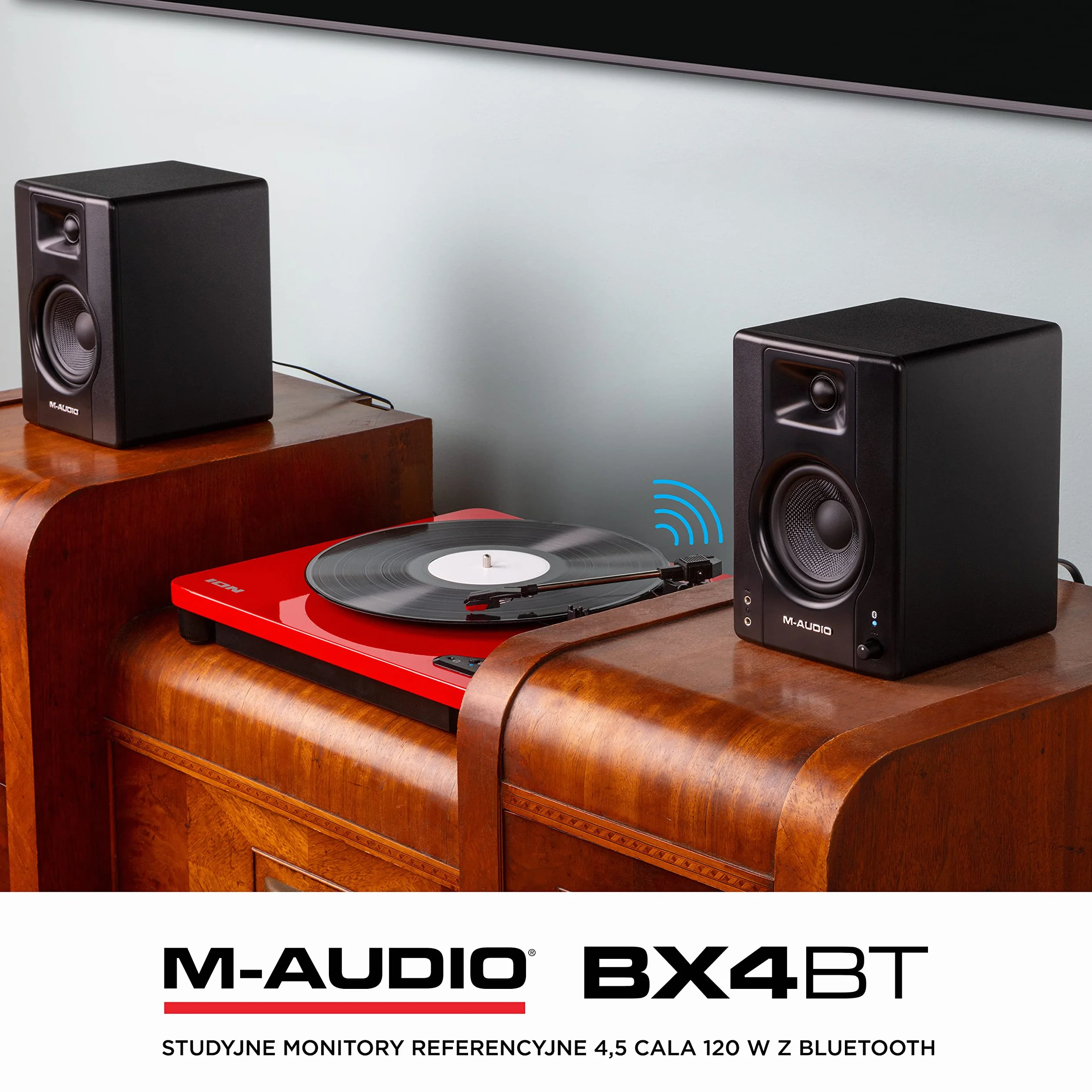 M-AUDIO BX4 BT Para 4.5" Komputerowe monitory studyjne 4.5″ do produkcji muzyki, grania, streamowania, podcastów i DJ-owania
