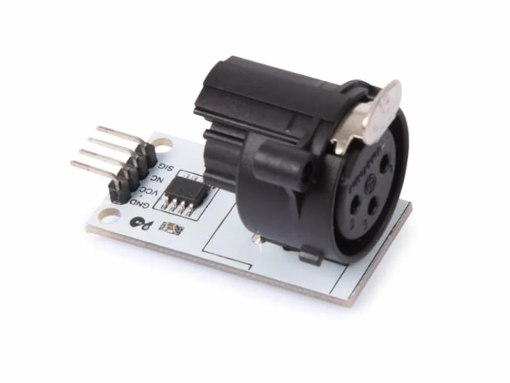 Whadda Moduł DMX512, 3-pinowy XLR, idealny do ulepszania projektów Arduino o kontrolę światła i efektów