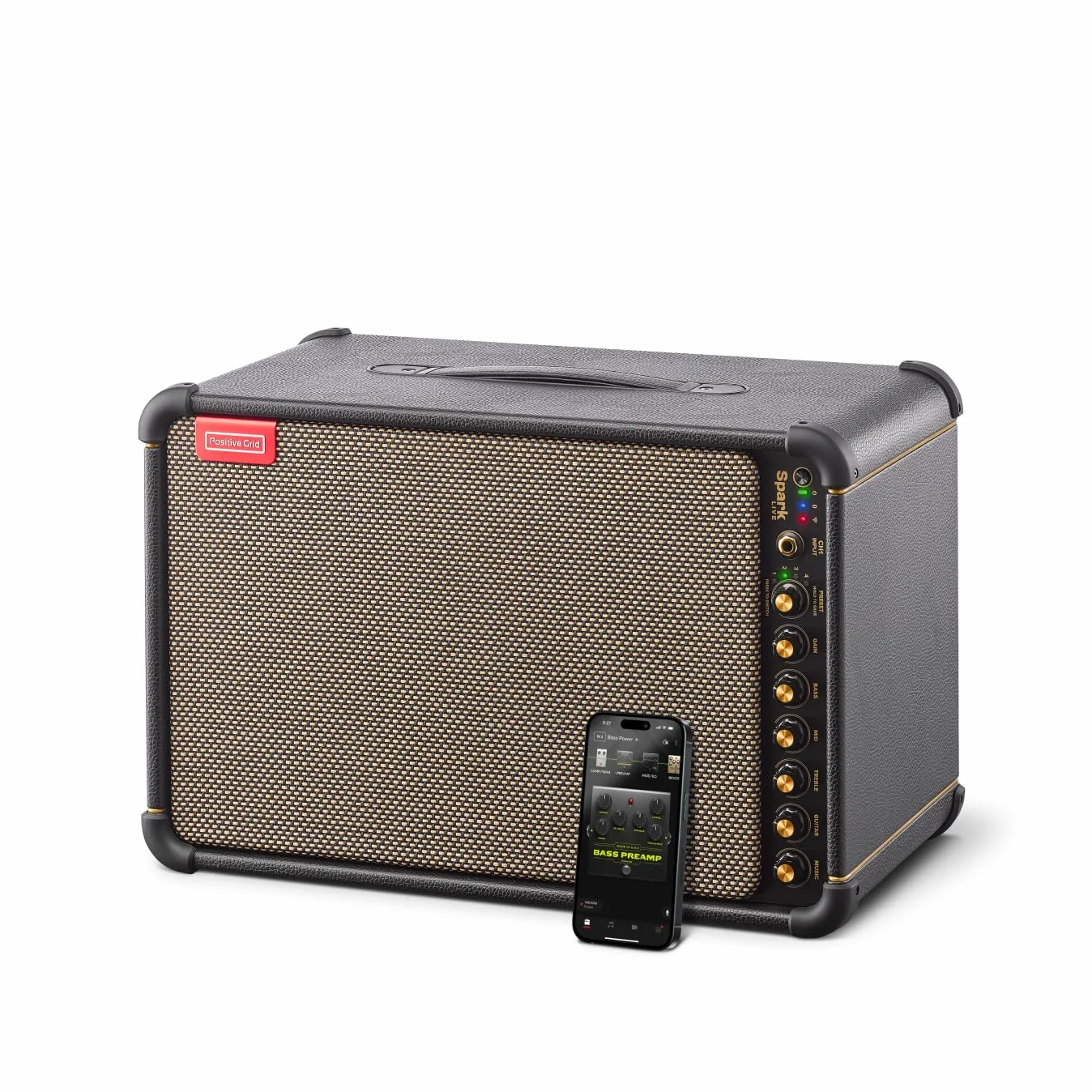 Positive Grid Spark LIVE Smart Guitar Amp, Multi-Channel PA System & Bluetooth Speaker All-In-One for Guitar, Bass, Vocals, Keyboards and more.