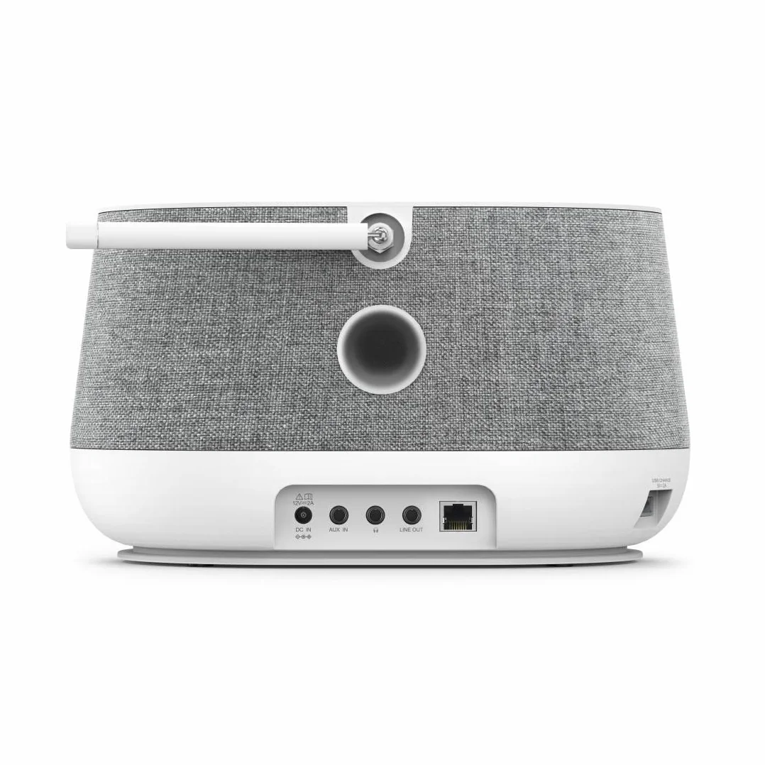 Hama Radio Cyfrowe DIR3300SBT FM/DAB/DAB+/INT/BT (radio internetowe, gniazdo USB A/F/jack 3,5mm, 2.4GHz/5GHz, 20 W, stereo, pilot, 24,5 x 15,5 x 15,5 cm, kabel 1,8m) białe