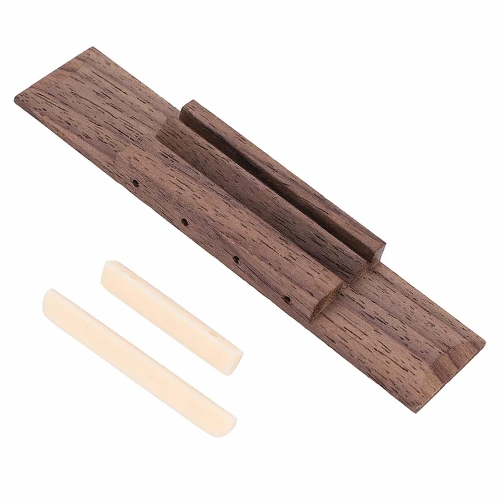 Alomejor Ukulele most zestaw 4-strunowy mostek do mostka palisandrowego, zamiennik do ukulele, mostka DIY