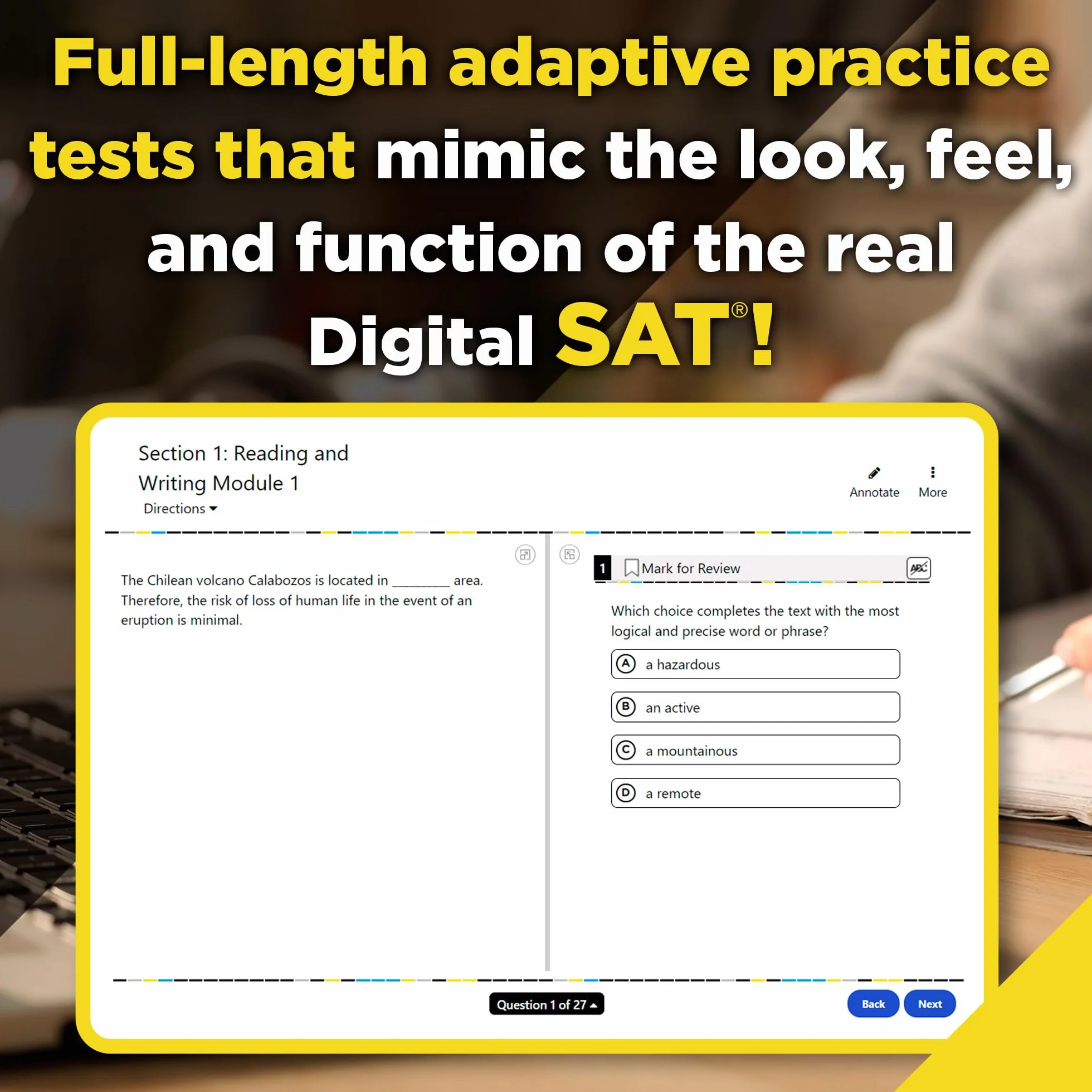 6 Practice Tests for the Digital Sat, 2026: In-Book + Online Practice Tests for Your Top Score