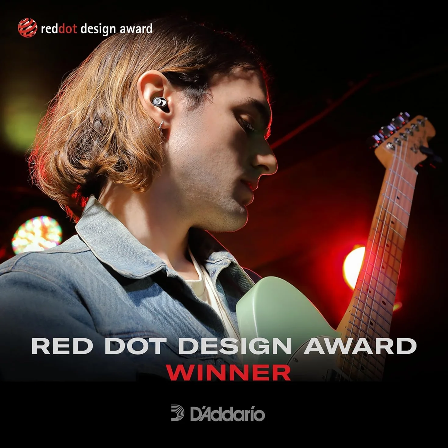D'Addario Akcesoria dBud Premium ochrona słuchu, czarne