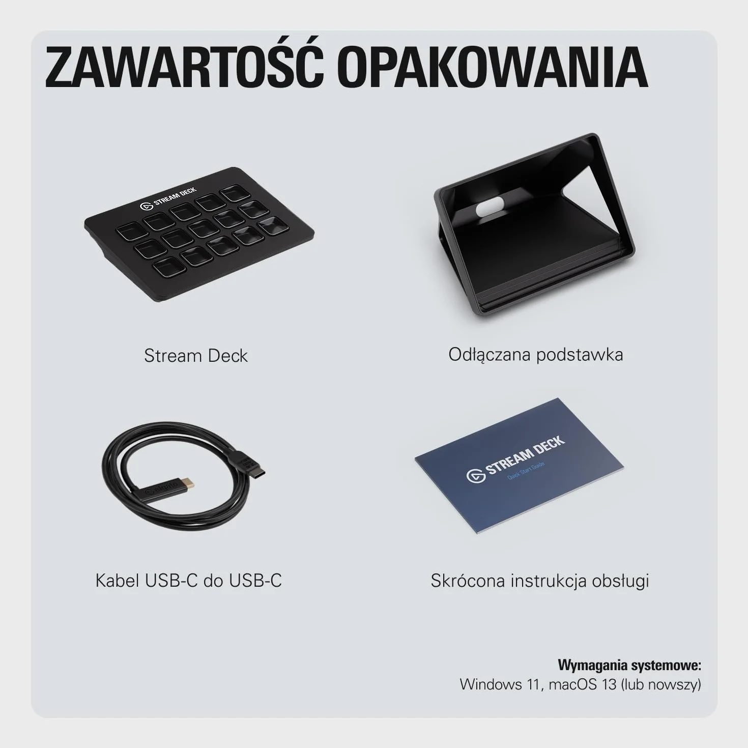 Elgato Stream Deck MK.2 – kontroler do studia, 15 klawiszy makro, wyzwalanie działań w aplikacjach i oprogramowaniu,takim jak OBS, Twitch ​i YouTube, działa z komputerami Mac i PC