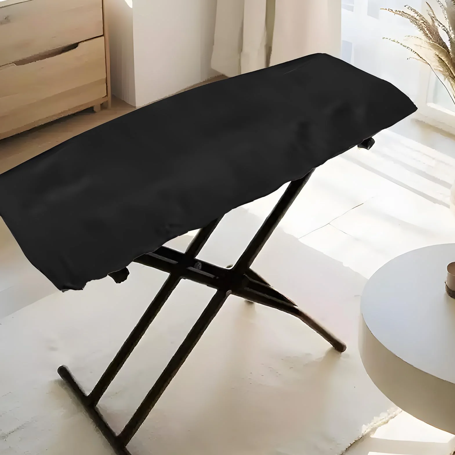 Wysokiej jakości osłona fortepianu na 88 klawiszy – ochrona przed kurzem ze sznurkiem do elektronicznych klawiatur fortepianowych (135 x 30 x 16 cm)