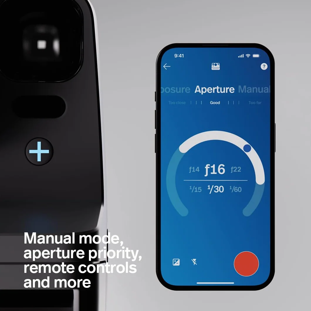 Polaroid - NOW+ Generacja 3 - Aparat natychmiastowy Bluetooth połączony - Arctic Blue (9163)