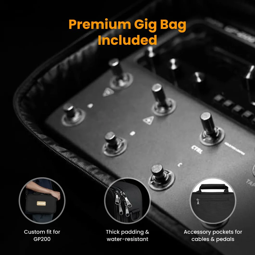 Valeton Procesor GP200 Multi Effects + Gig Bag Black Bundle