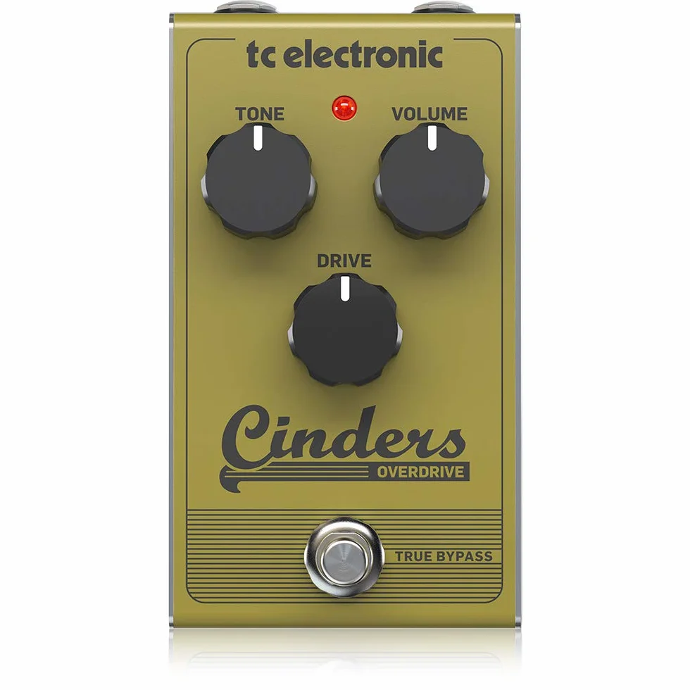 TC Electronic CINDERS OVERDRIVE Overdrive podobny do rurki o wyjątkowo responsywnym i ekspresyjnym odczuciu