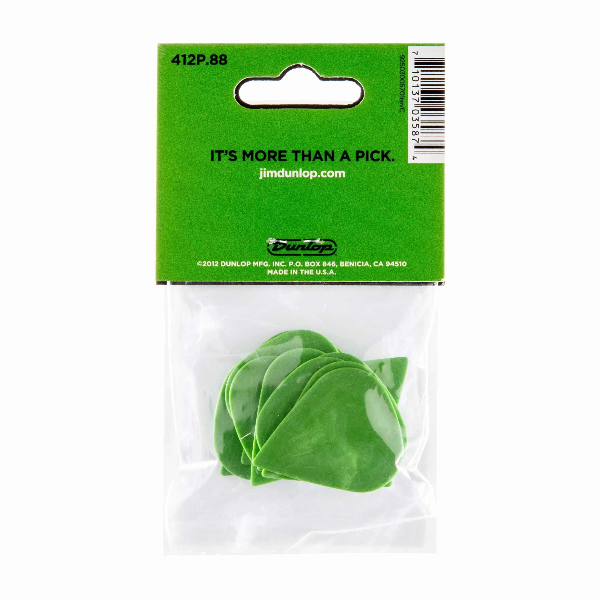Jim Dunlop 412P.88 Tortex Sharp zestaw odtwarzaczy (12 szt.)