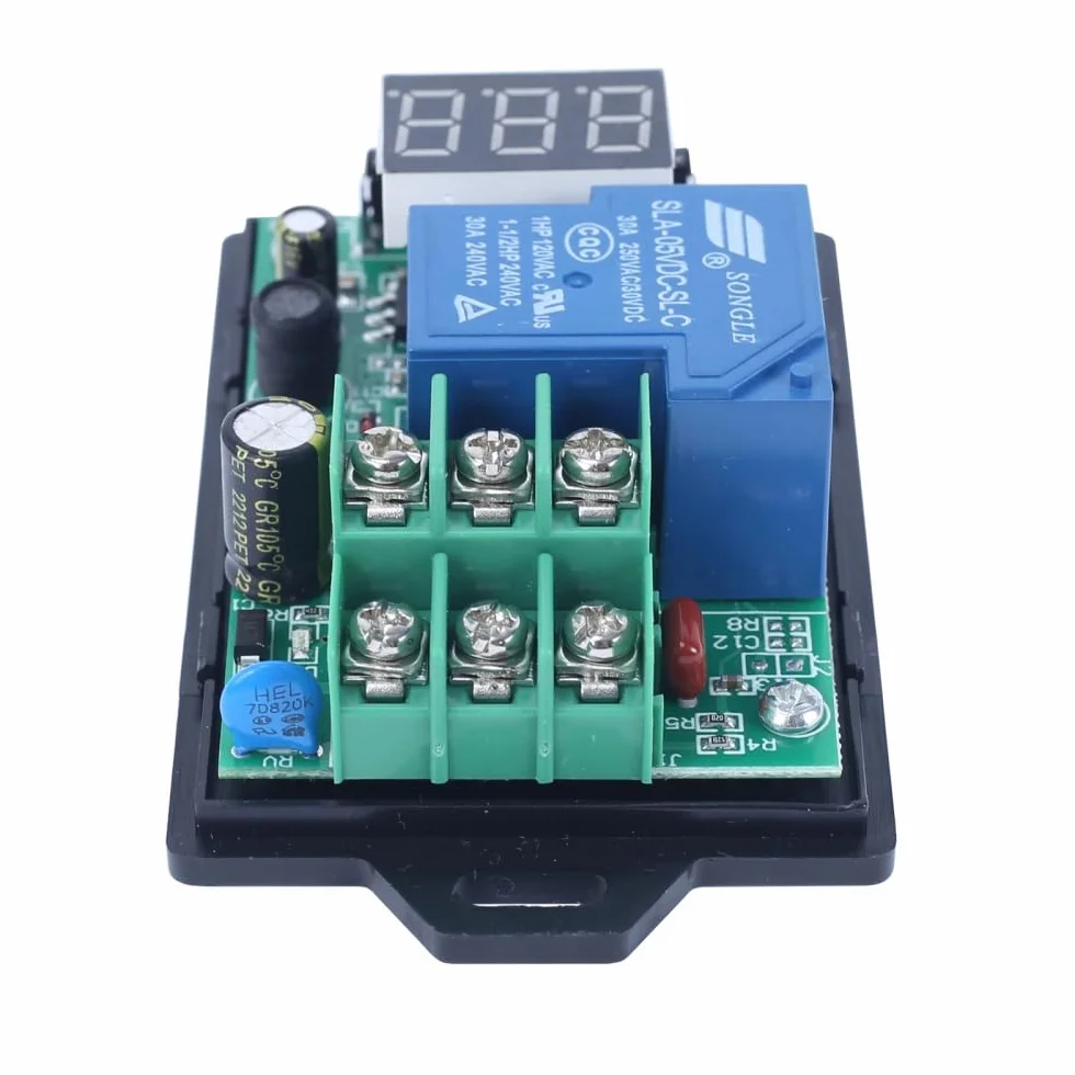 Moduł monitorowania napięcia z opóźnieniem, A30-U1 DC 0-99,9 V Voltage Monitor moduł, programowalny kontroler przekaźnika opóźniającego, ochrona baterii