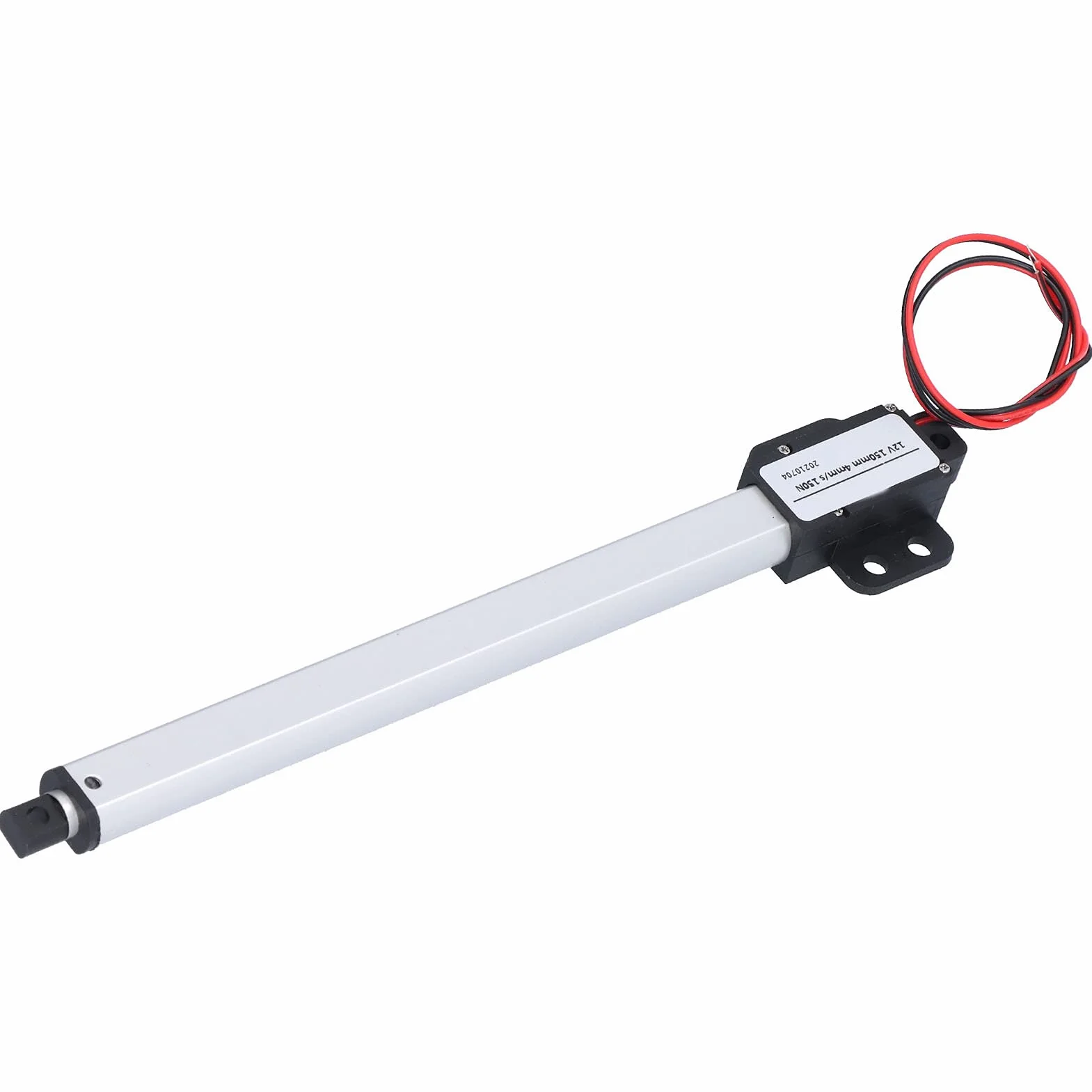 Bewinner 12 V Siłowniki liniowe, siłownik liniowy 150 mm skok Wysoka prędkość Niskie zużycie ochrony przed zwarciem Mini elektryczny siłownik liniowy skok 150 mm-30 mm/s-20 N
