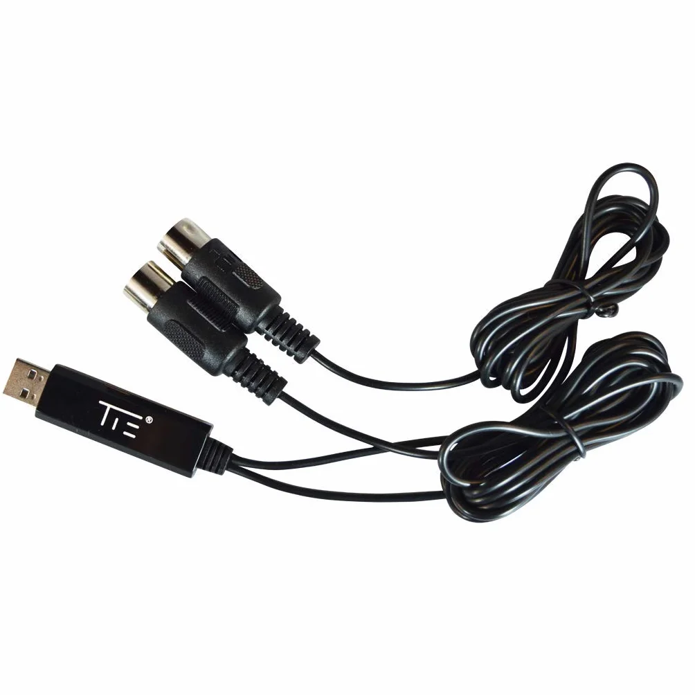 Tie Midi 1I1O Kabel Midi/Usb, Czarny, 2 metry