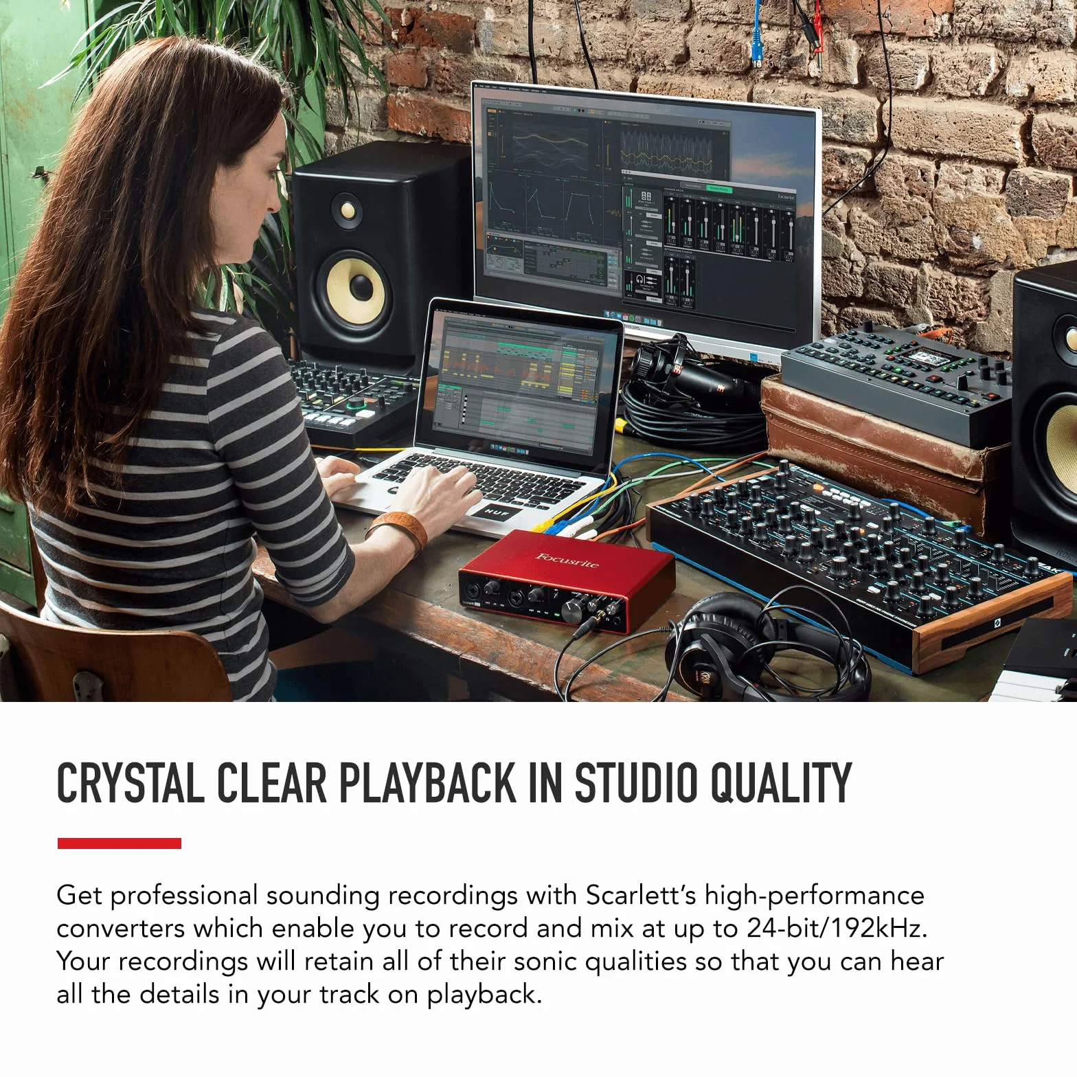 Focusrite Scarlett 8i6 3. generacji Interfejs audio USB do nagrywania, tworzenia piosenek i streamingu, wysoka wierność dźwięku, studyjna jakość nagrań i przejrzyste odtwarzanie