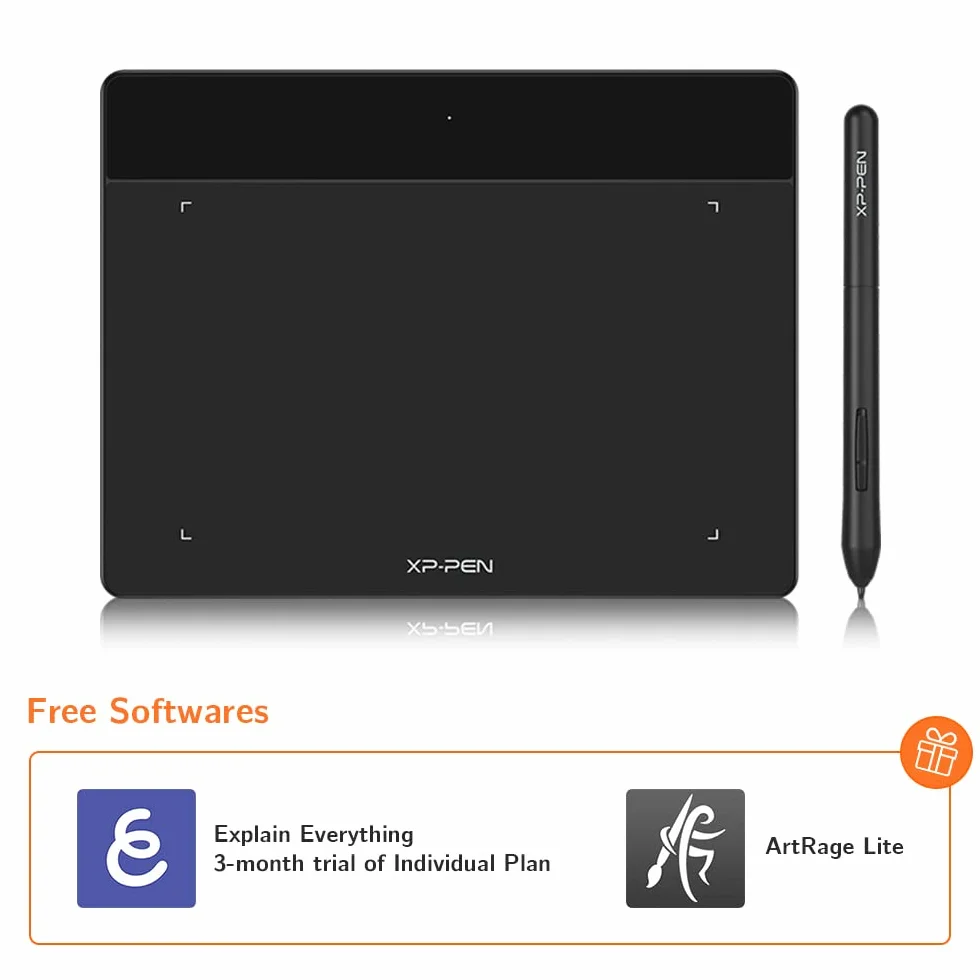 XP-PEN Deco Fun S cyfrowy tablet do rysowania 15,2 x 10,2 cm (6 x 4 cali) do OSU Rysowanie i edycja zdjęć, digitizer P01, bez baterii, kompatybilny z Mac, Windows i Android