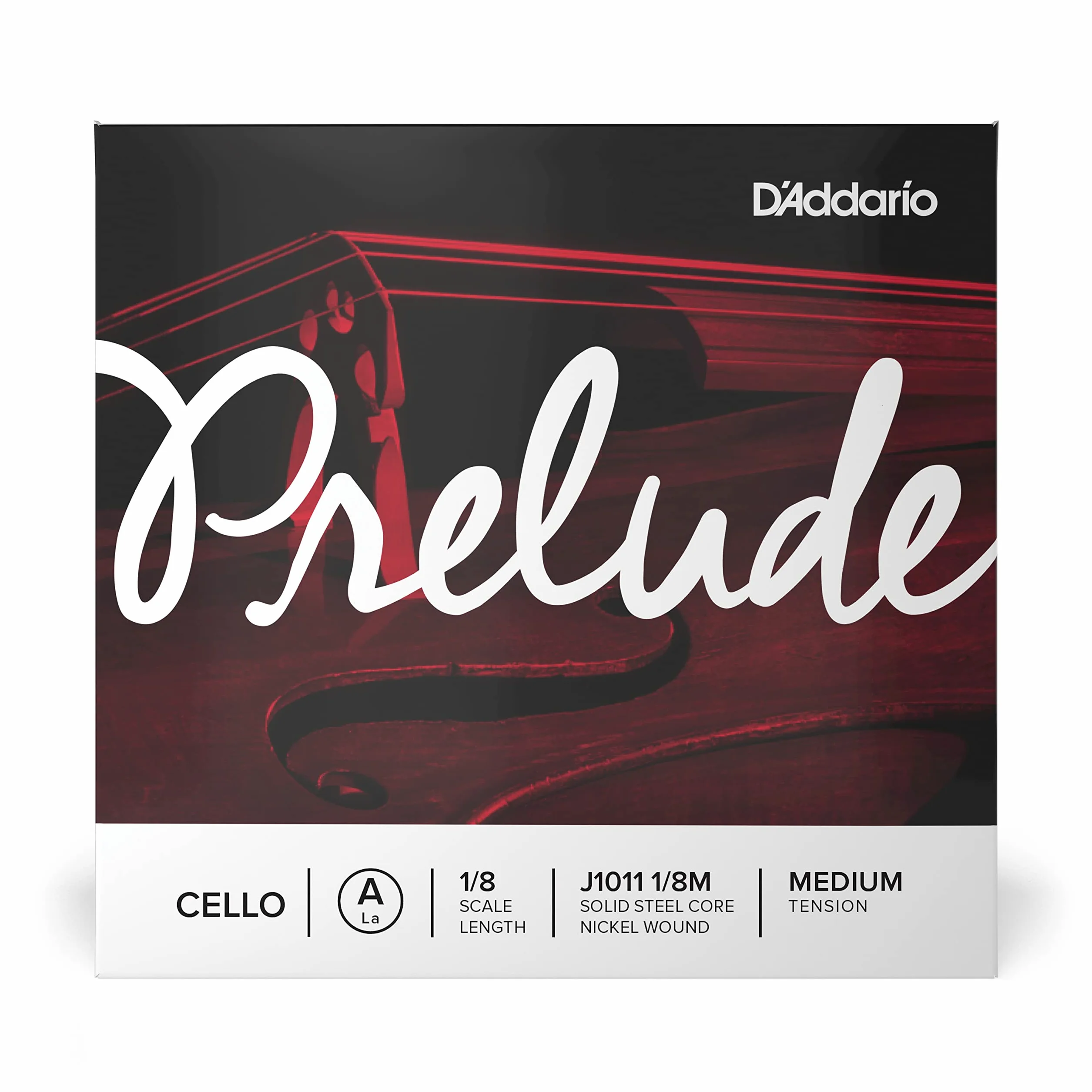 D'Addario Prelude struna A do wiolonczeli 1/8 średnie napięcie