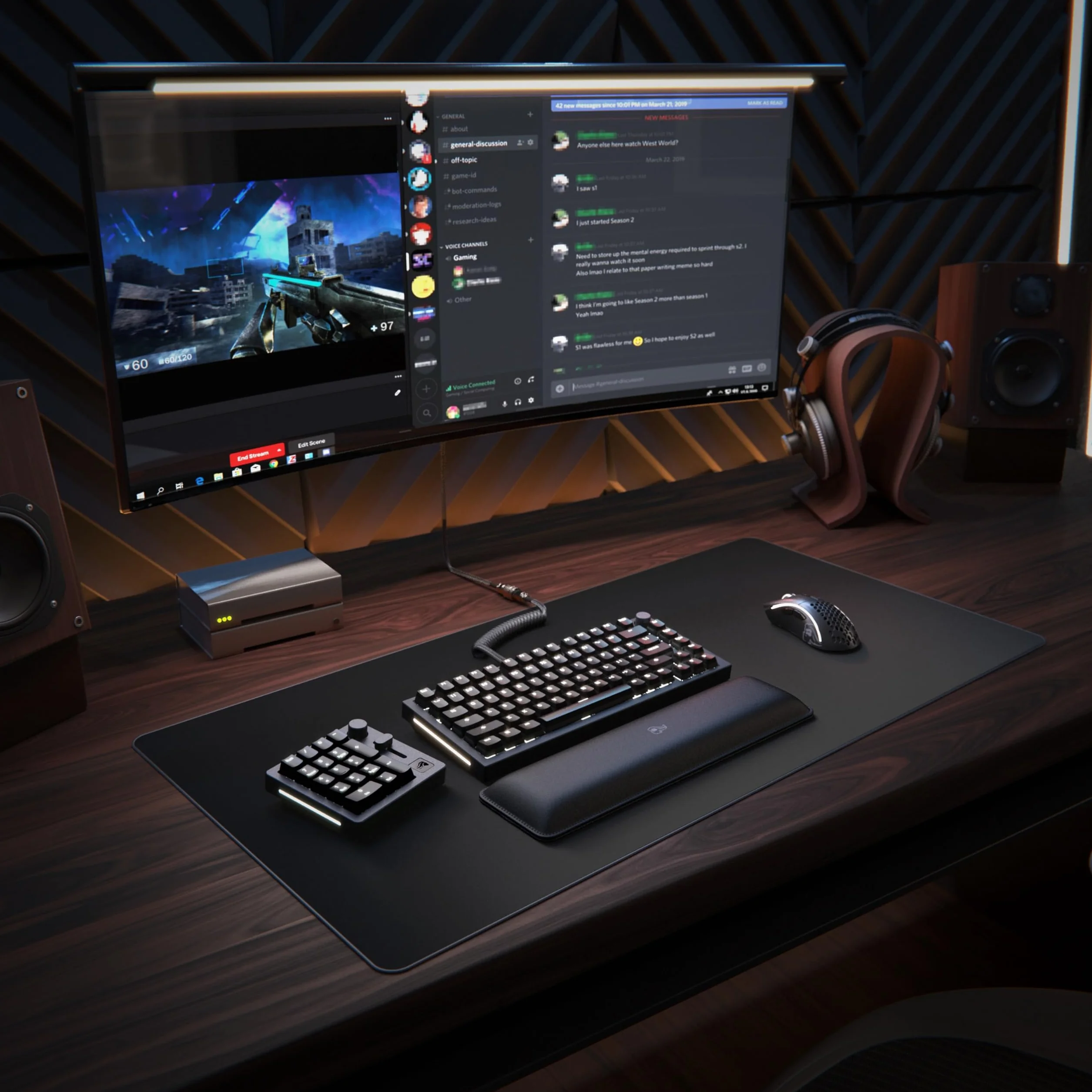 Glorious Gaming GMMK – przewodowo lub bezprzewodowo (Bluetooth), aluminium, suwak do konfiguracji i gałka do obrotów, RGB, 18x ABS doubleshoot – Czarny