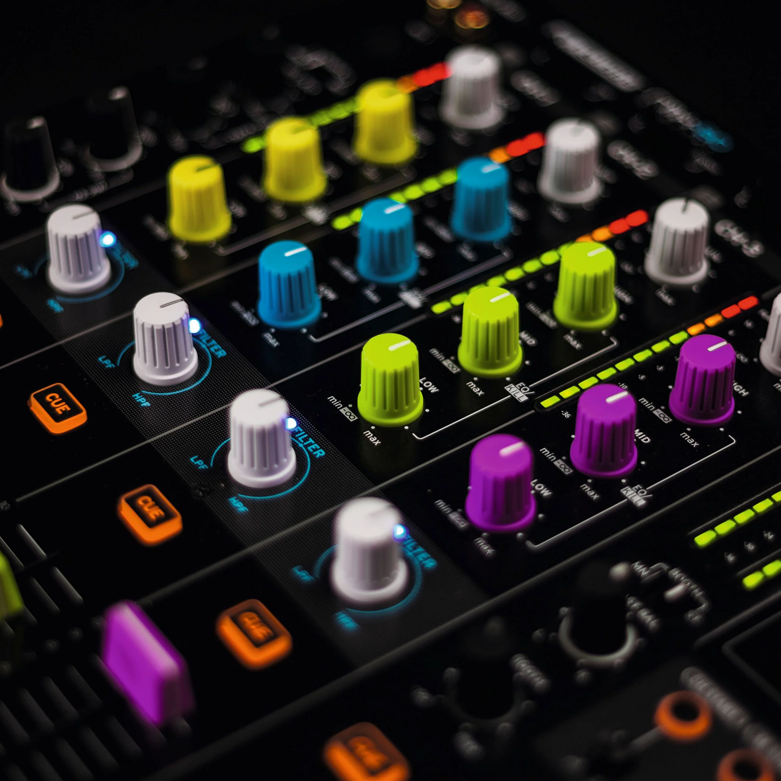 Reloop Knob Cap Set Yellow - Czapka