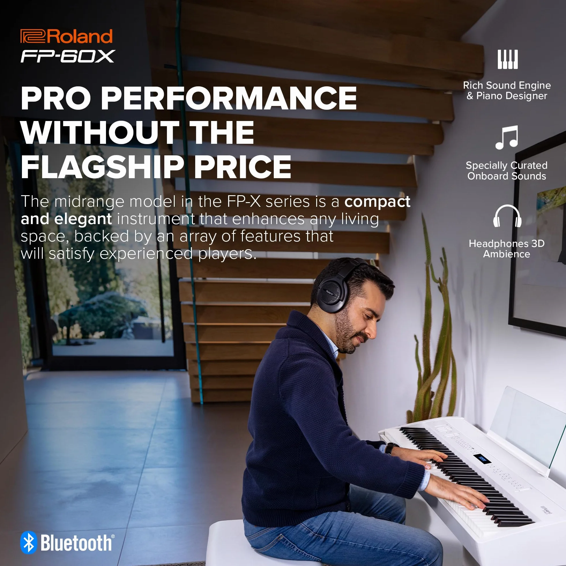Roland FP-60X, Biały