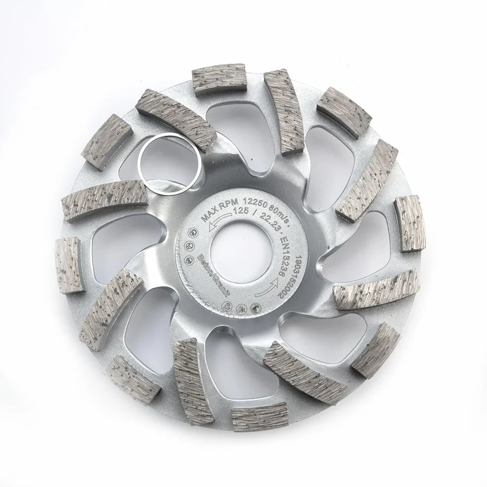 Diamentowe talerze szlifierskie tarcze szlifierskie Ø 180 mm i otwór 22,23 mm garnek szlifierski z krzyżem podwójny ząb