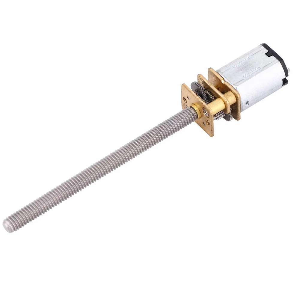 Motoreduktor N20, Mini Metalowy Reduktor Prędkości Do Śrub Pociągowych Dc Z Wrzecionem Gwintowanym M4, 1000 Obr./Min, 55 Mm, Silnik Zredukowany Do Automatyzacji I Projektów Diy