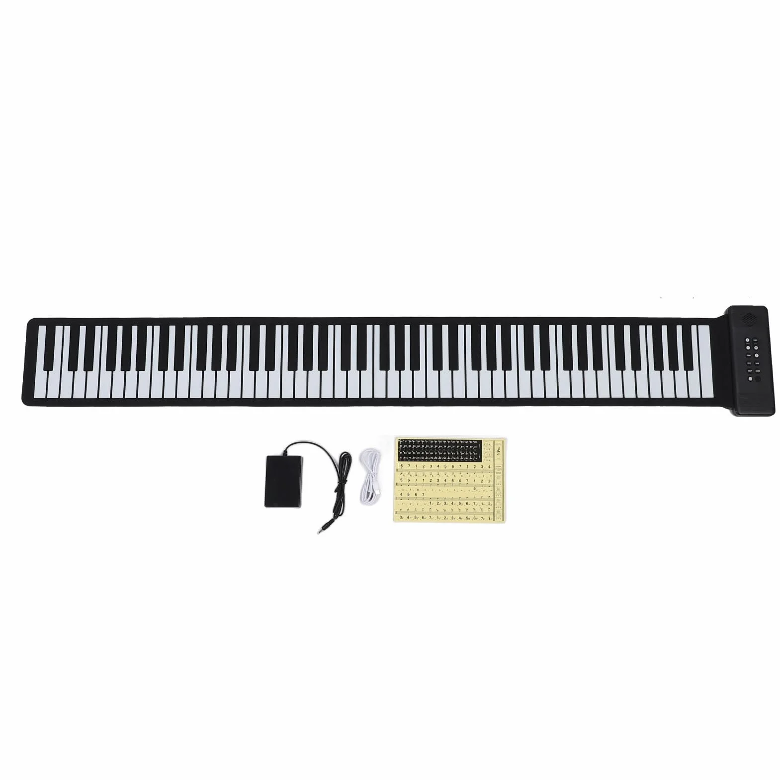Przenośny Roll Up Piano 88 Klawiszy Składane Pianino Zwijane Akumulator
