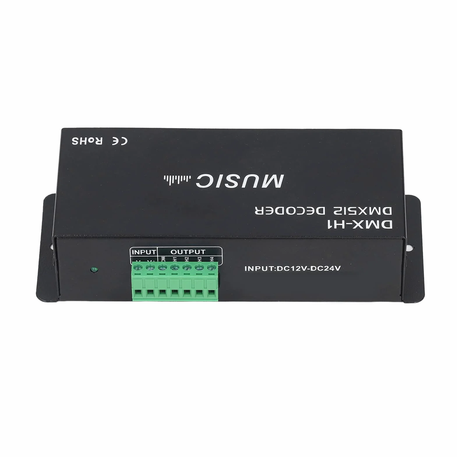 Kontroler LED DMX 512, 4-kanałowy Dekoder DMX, Kontrola Przyciemniania LED do Oświetlenia Scenicznego i urządzeń Nagrywających (8A na kanał)
